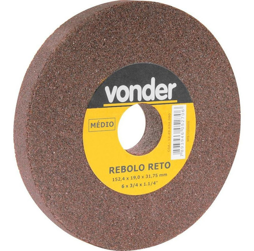 Rebolo Reto 6 X3/4 Médio - Vonder