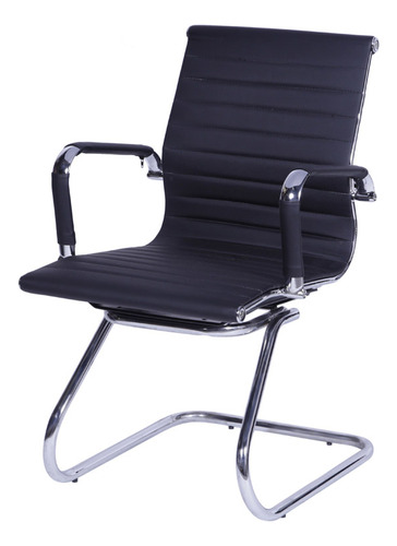 Cadeira Office Eames Esteirinha Fixa Or-3301  Or Design Cor Preto