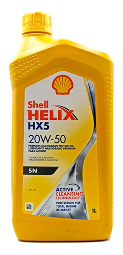 Aceite Shell Helix Hx5 20w50  Mineral Api Sn, Filtros Dispon