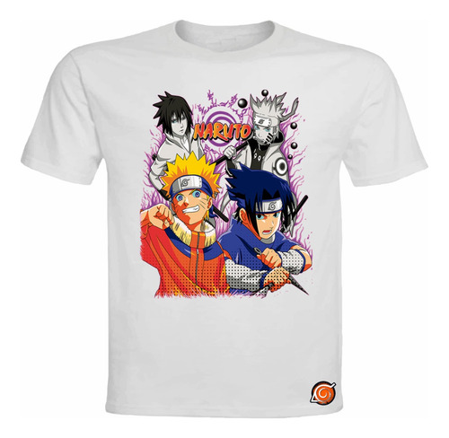 Poleras Naruto Evolución 100% ALG. Premium Niños, Adultos