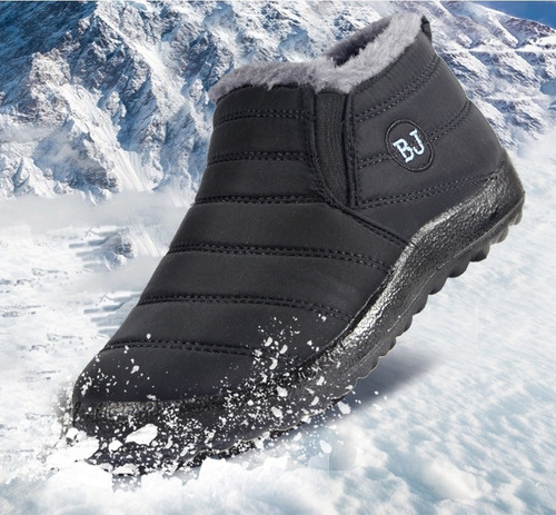 Zapatos De Algodón Botas De Nieve Invierno Terciopelo Grueso