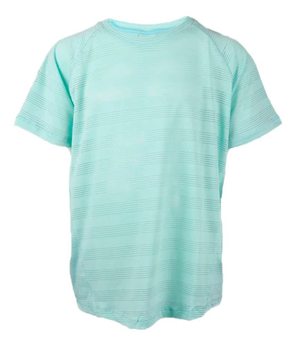 Team Gear Remera Running Niño Band Jr Verde Aqua Ras