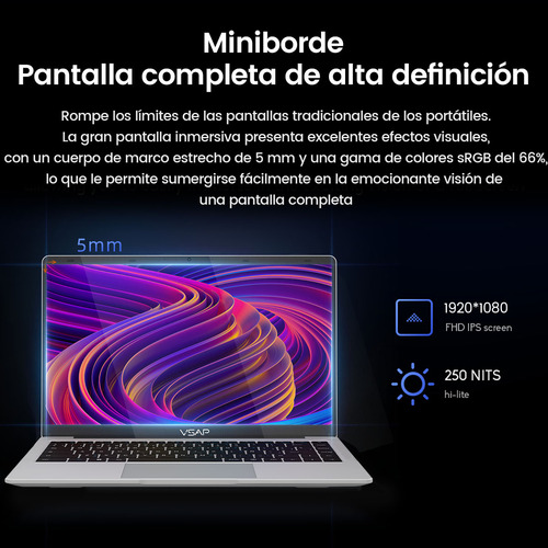 Laptop 14 Intel Celeron 8gb Ram 256gb Ssd Win11 Notebook