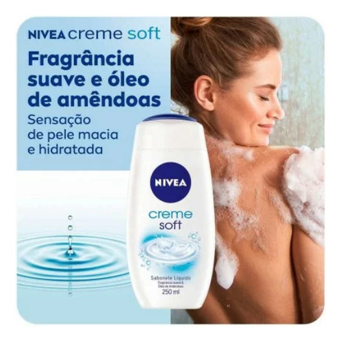 Nivea Sabonete Líquido Corporal Creme Soft 250ml Nivea