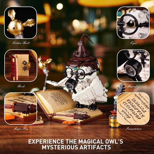 Ideas Magic World Owl Building Set, Compatible Con Lego Anim