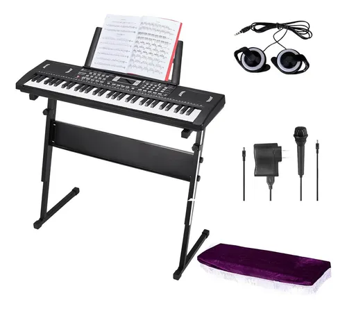 Piano Electrónico De Aprendizaje Temprano Con Teclas Táctiles Multicolor, 5 Sonidos De Instrumentos Y 12 Canciones De Demostración Para Niños Y Principiantes