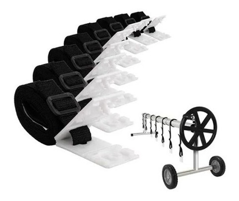 Kit De Broches Y Tirantes Para Cubierta De Alberca 12 Piezas