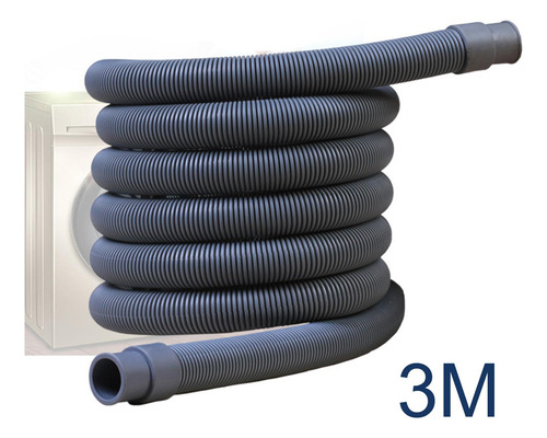 Manguera De Desagüe Para Lavadora, Manguera Flexible, 300cm