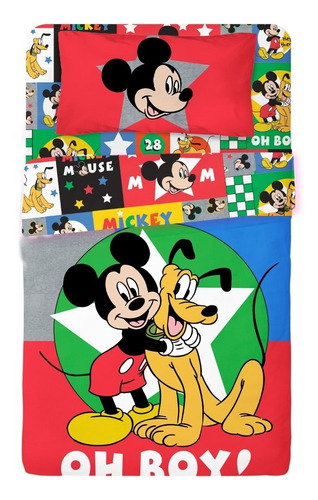 Sabanas Para Cuna Funcional Bebe Disney Mickey Minnie Piñata