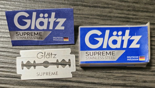 Hojillas De Afeitar Doble Hoja Glätz Suprem Blister 100 Pzas