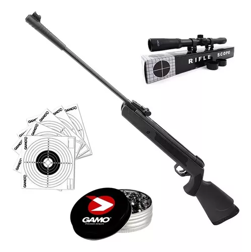 Rifle Aire Comprimido Lb600 Castor Black + 200 Balines – American Ski