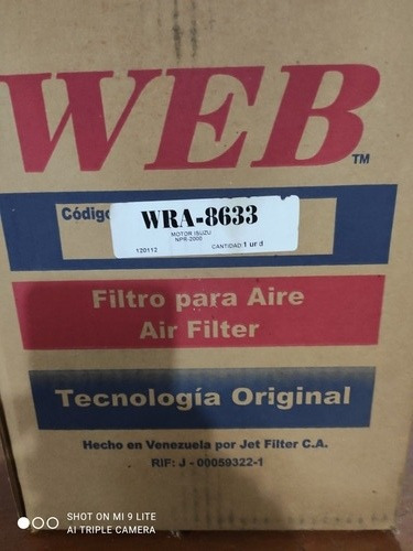 Filtro De Aire Isuzu Npr 2000 Con Turbo Wra-8633