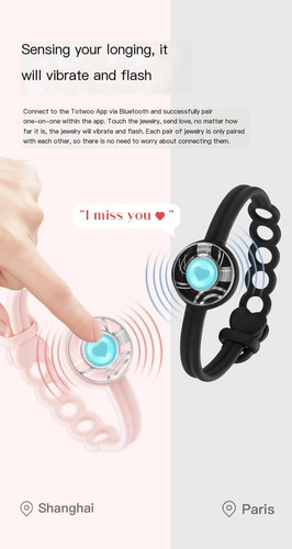 Pulsera Totwoo Touch For Parejas, Vibradores Y Bb