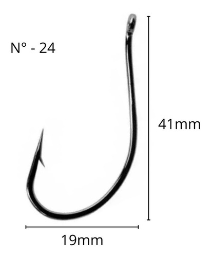 Anzol Marine Sports Super Maruseigo Black N. 24 Com 15 Un