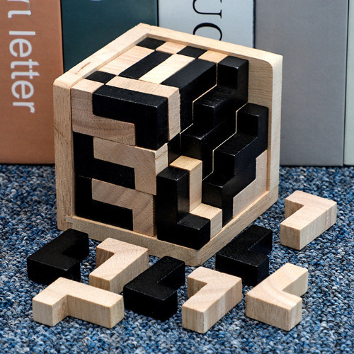 Hhh Magic Box, Rompecabezas De Madera 3d Ming Lock, 54 L,