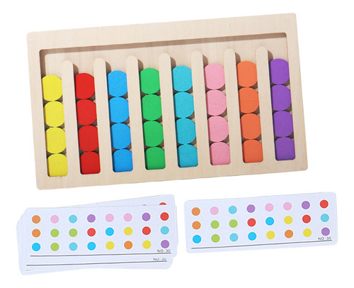 Juguetes De Madera Montessori, Juguetes A Juego 8 Colores