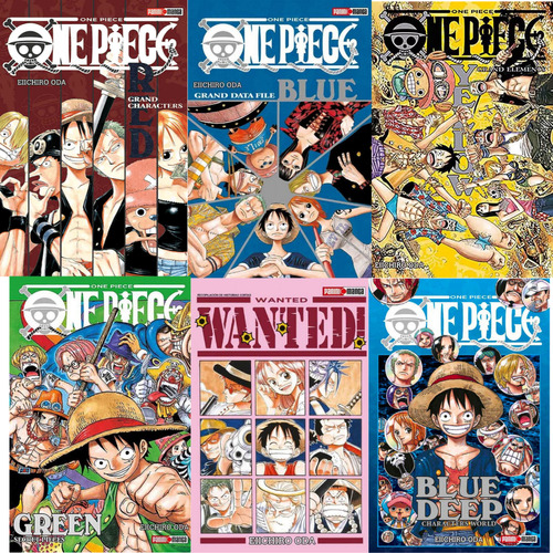 One Piece Pack Red Blue Yellow Green Deep Wanted Manga Panin