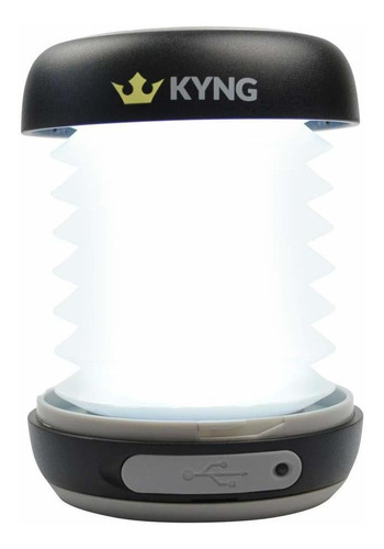 Kyng Linterna Led Recargable Solar Plegable Para Acampar