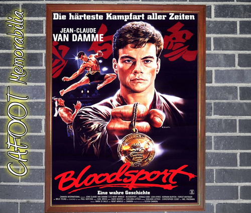 Pelicula Bloodsport Poster En Cuadro Van Damme