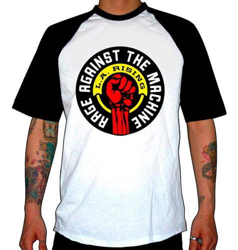Imagen 1 de 2 de Remera Combinada Rage Against The Machine L.a Rising