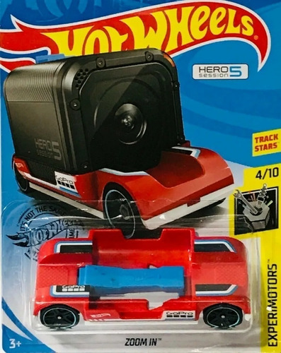 Autito Hot Wheels Para Camara Go Pro Mattel Original Byp Roj