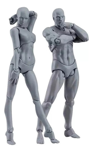 Novo 2 Modelos De Corpos Masculinos Femininos Para Pintura