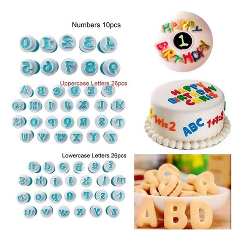 Molde De Galletas Pastel Para Fondant Con Números Del Alfabe