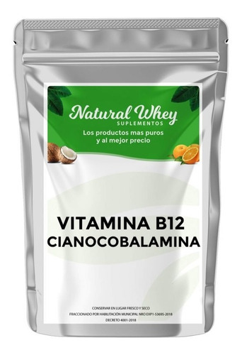 Vitamina B12  Cianocobalamina  5 Gramos 