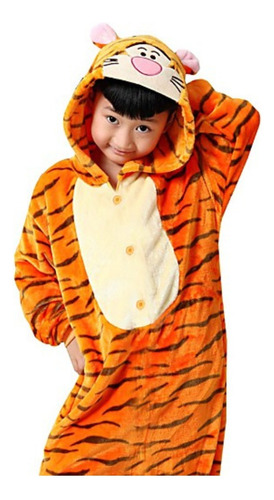 Pijama Mameluco Disfraz Kigurumi Tiguer/tigre/tigger Niños