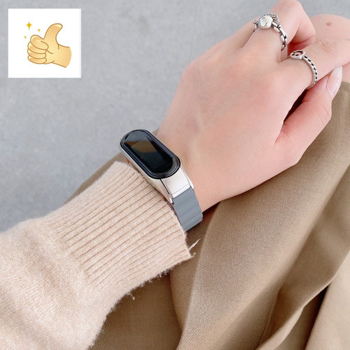 Imagen 3 de 3 de Malla Pulsera Magnética Xiaomi Para Mi Band 5 Y 6 Exclusivas