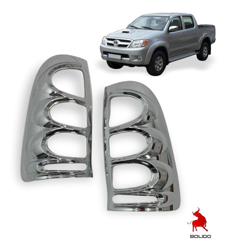 Biseles Focos Traseros Cromados Toyota Hilux Vigo 2008-2011