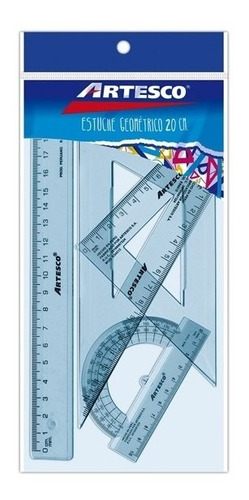 Imagen 1 de 1 de Juego De Geometría | 20 Cm | Artesco