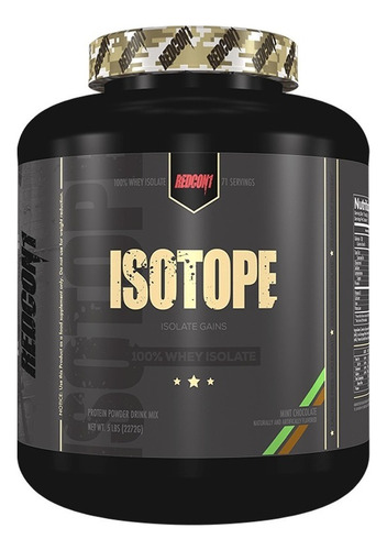 Proteina Redcon1 Isotope 100% Whey Isolate 5 Libras 71 Servs Sabor Mint Chocolate Ice Cream