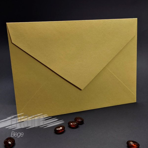 Envelope Bico En 3100 - Bege - 15x21cm - 25 Unidades Bege Liso