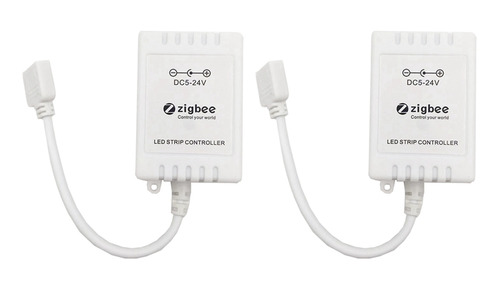 2 Controladores Led Tuya Zigbee Rgb Para Tira De Luz De 5 V-