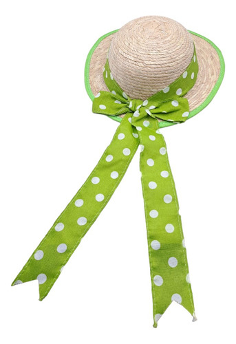Sombrero De Playa Infantil Con Liston Verde