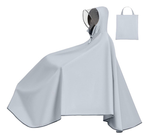 Poncho De Lluvia Para Bicicleta, Impermeable Con Capucha Par