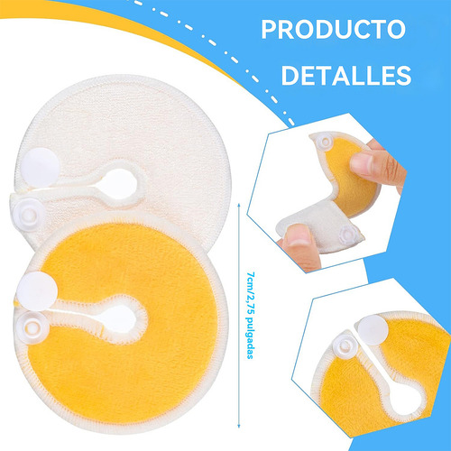 6 Almohadillas Reutilizables Para Lactancia 6 Colores