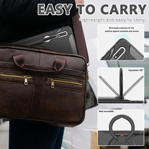Capa Preta Para Tablet Tpu + Pc Para Samsung Galaxy Tab S10