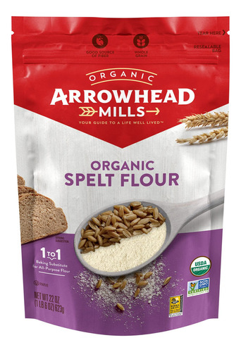 Arrowhead Mills Organica Espelta Harina 22 oz (623 gramos) P