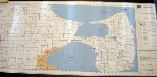 Mapa Departamento Biedma 12 Provincia De Chubut Dgceit (Usado)