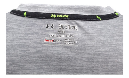 Playera Deportiva Under Armour Linea Run 2xg Heatgear Hombr