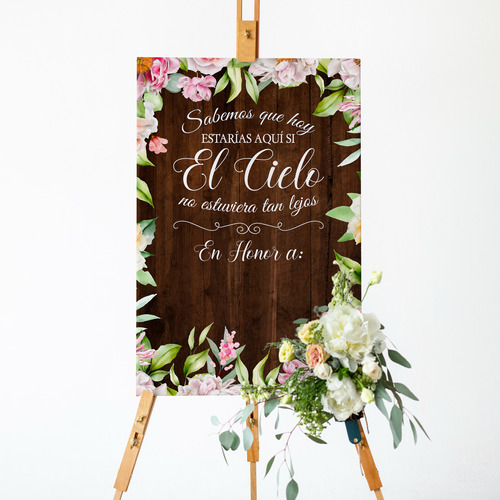 Letreros De Novios Personalizado 60x40 Cm