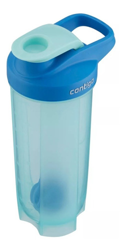 Botella Mezcladora Shake Contigo Fit 829ml Celeste Febo