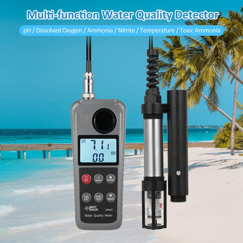 Probador Digital De Oxígeno Disuelto 6 En 1 Detector De