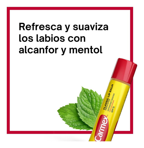 Bálsamo Labial Carmex Pack 3 Classic Spf 15 Triple Force