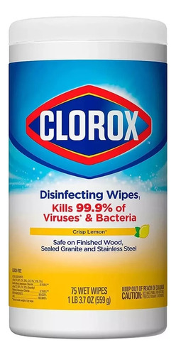 Toallitas Desinfectantes Clorox 85 Toallas Elimina 99%