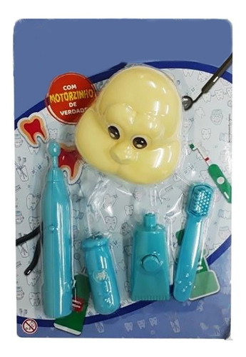 Kit Dentista Infantil Brinquedo Com 5 Peças Educativo  