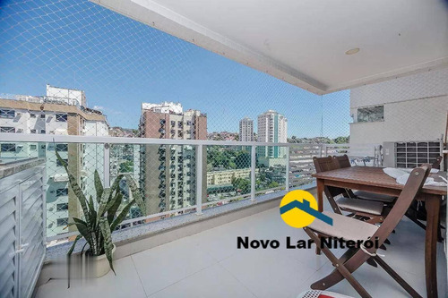 Imagem 2 de 15 de Excelente Apartamento Todo Montado Com Varanda Gourmet Em Icaraí. - 322