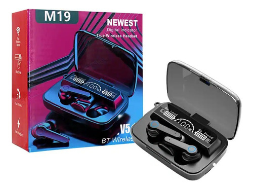 Audífono Inalámbrico Bluetooh M19 Gamers Manos Libres Black